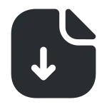 Document Download SVG Icon